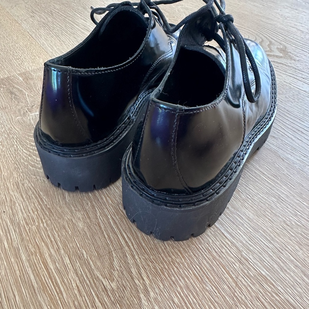 MAEVE X ANTHROPOLOGIE | square toe lace-up leather Oxfords - Picture 3 of 8